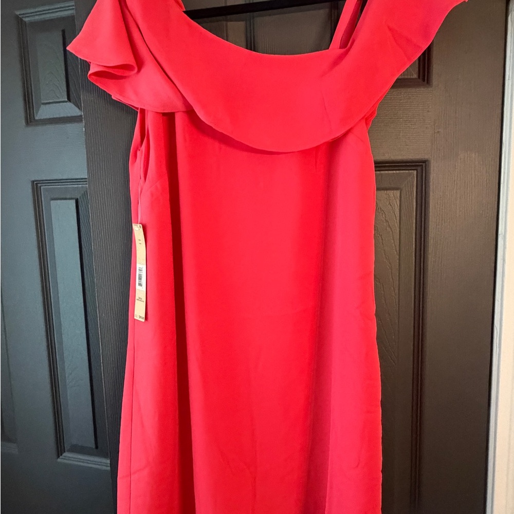 Rachel Roy Elegant Red Off-Shoulder Dress - size 6